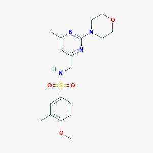4-methoxy-3-methyl-N-((6-methyl-2-morpholinopyrimidin-4-yl)methyl)benzenesulfonamide