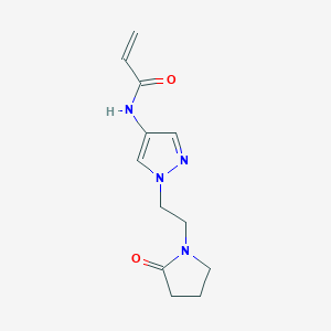 N-[1-[2-(2-Oxopyrrolidin-1-yl)ethyl]pyrazol-4-yl]prop-2-enamide