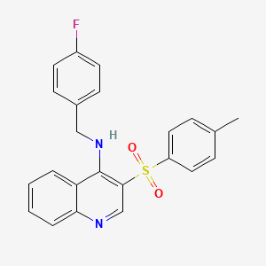 molecular formula C23H19FN2O2S B2871842 N-(4-fluorobenzyl)-3-tosylquinolin-4-amine CAS No. 895649-63-5