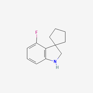 4'-Fluoro-1',2'-dihydrospiro[cyclopentane-1,3'-indole]