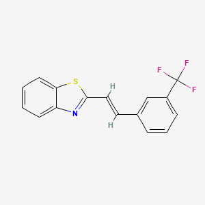 2-[(E)-2-[3-(trifluoromethyl)phenyl]ethenyl]-1,3-benzothiazole