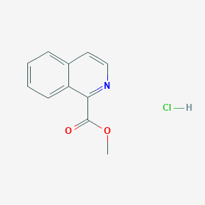 molecular formula C11H10ClNO2 B2871865 Methyl isoquinoline-1-carboxylate hcl CAS No. 2089325-74-4; 27104-72-9