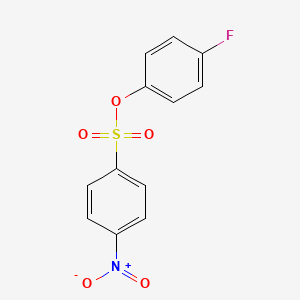 molecular formula C12H8FNO5S B2871869 4-Fluorophenyl 4-nitrobenzene-1-sulfonate CAS No. 1392005-96-7