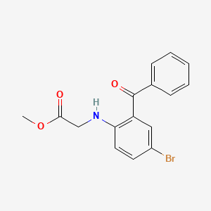 Methyl 2-(2-benzoyl-4-bromoanilino)acetate