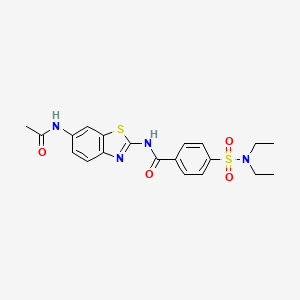 N-(6-acetamidobenzo[d]thiazol-2-yl)-4-(N,N-diethylsulfamoyl)benzamide