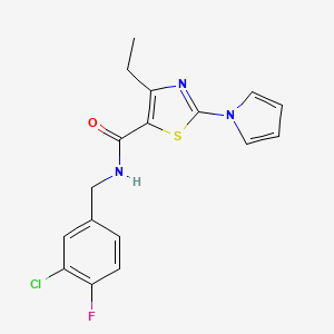 N-isobutyl-1-(3-{[(4-methylphenyl)sulfonyl]amino}benzoyl)piperidine-3-carboxamide