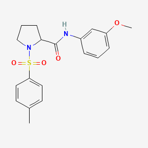 molecular formula C19H22N2O4S B2871914 N-(3-methoxyphenyl)-1-tosylpyrrolidine-2-carboxamide CAS No. 1049970-13-9