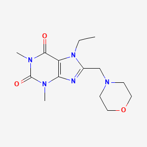 7-ethyl-1,3-dimethyl-8-(morpholin-4-ylmethyl)-3,7-dihydro-1H-purine-2,6-dione