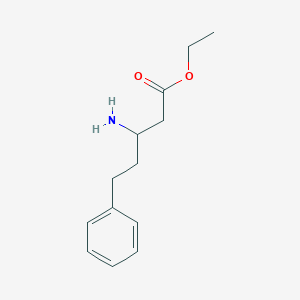 molecular formula C13H19NO2 B2871952 3-氨基-5-苯基戊酸乙酯 CAS No. 134420-70-5