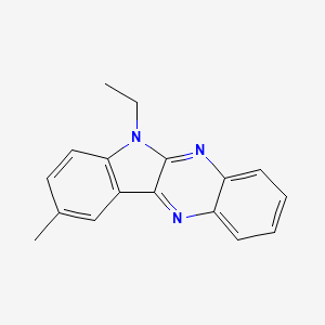 molecular formula C17H15N3 B2871957 6-ethyl-9-methyl-6H-indolo[2,3-b]quinoxaline CAS No. 612051-54-4