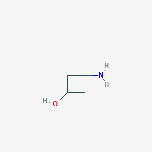 molecular formula C5H11NO B2871958 3-Amino-3-methylcyclobutan-1-ol CAS No. 1403813-27-3