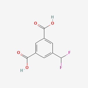 molecular formula C9H6F2O4 B2871961 5-(Difluoromethyl)benzene-1,3-dicarboxylic acid CAS No. 2055613-78-8