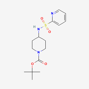 molecular formula C15H23N3O4S B2871966 tert-Butyl 4-(pyridine-2-sulfonamido)piperidine-1-carboxylate CAS No. 1233958-28-5