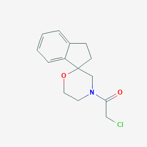 2-Chloro-1-spiro[1,2-dihydroindene-3,2'-morpholine]-4'-ylethanone