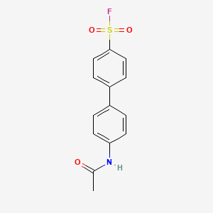 molecular formula C14H12FNO3S B2871984 4-(4-Acetamidophenyl)benzenesulfonyl fluoride CAS No. 2137899-02-4