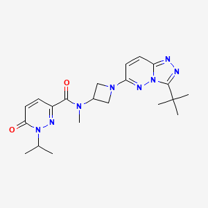 N-(1-{3-tert-butyl-[1,2,4]triazolo[4,3-b]pyridazin-6-yl}azetidin-3-yl)-N-methyl-6-oxo-1-(propan-2-yl)-1,6-dihydropyridazine-3-carboxamide