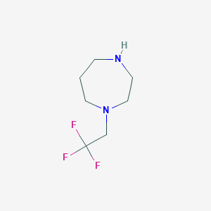 molecular formula C7H13F3N2 B2871999 1-(2,2,2-Trifluoroethyl)-1,4-diazepane CAS No. 926216-03-7