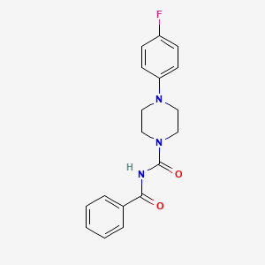 molecular formula C18H18FN3O2 B2872012 N-苯甲酰-4-(4-氟苯基)哌嗪-1-羧酰胺 CAS No. 534560-45-7