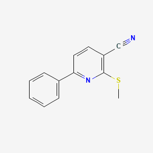 molecular formula C13H10N2S B2872028 2-(甲硫基)-6-苯基烟腈 CAS No. 252058-91-6