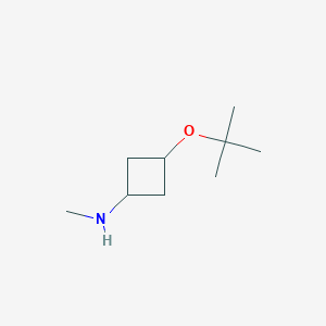 molecular formula C9H19NO B2872061 3-(tert-butoxy)-N-methylcyclobutan-1-amine CAS No. 1509153-06-3