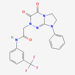 2-(3,4-dioxo-8-phenyl-3,4,7,8-tetrahydroimidazo[2,1-c][1,2,4]triazin-2(6H)-yl)-N-(3-(trifluoromethyl)phenyl)acetamide