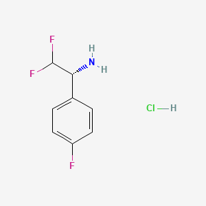 (R)-2,2-Difluoro-1-(4-fluorophenyl)ethanamine hydrochloride