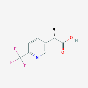 molecular formula C9H8F3NO2 B2872082 (2S)-2-[6-(Trifluoromethyl)pyridin-3-yl]propanoic acid CAS No. 2248172-86-1
