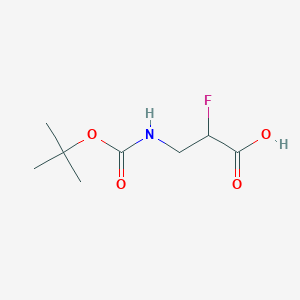 molecular formula C8H14FNO4 B2872106 (S)-3-(Boc-amino)-2-fluoropropanoic Acid CAS No. 897384-58-6
