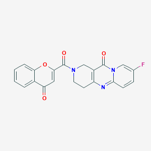 8-fluoro-2-(4-oxo-4H-chromene-2-carbonyl)-3,4-dihydro-1H-dipyrido[1,2-a:4',3'-d]pyrimidin-11(2H)-one