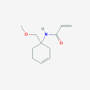 molecular formula C11H17NO2 B2872122 N-[1-(Methoxymethyl)cyclohex-3-en-1-yl]prop-2-enamide CAS No. 2411311-22-1