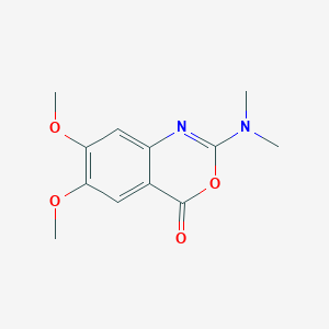 molecular formula C12H14N2O4 B2872147 2-(dimethylamino)-6,7-dimethoxy-4H-3,1-benzoxazin-4-one CAS No. 865660-66-8