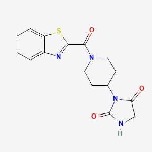 3-(1-(Benzo[d]thiazole-2-carbonyl)piperidin-4-yl)imidazolidine-2,4-dione