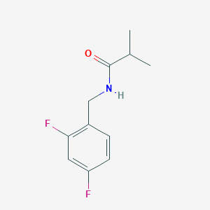 molecular formula C11H13F2NO B2872160 N-[(2,4-二氟苯基)甲基]-2-甲基丙酰胺 CAS No. 1457006-45-9