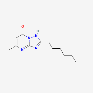 2-Heptyl-5-methyl[1,2,4]triazolo[1,5-a]pyrimidin-7-ol