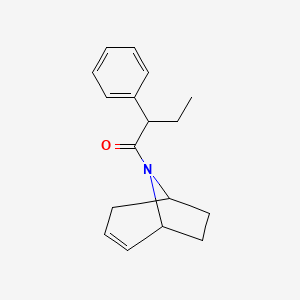 molecular formula C17H21NO B2872165 1-((1R,5S)-8-azabicyclo[3.2.1]oct-2-en-8-yl)-2-phenylbutan-1-one CAS No. 1798046-63-5