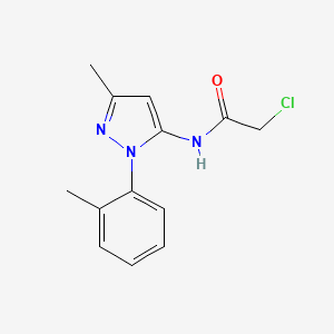 2-chloro-N-[3-methyl-1-(2-methylphenyl)-1H-pyrazol-5-yl]acetamide