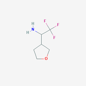 2,2,2-Trifluoro-1-(tetrahydrofuran-3-YL)ethanamine hcl