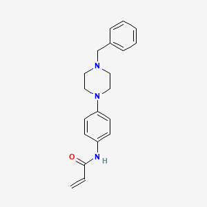 molecular formula C20H23N3O B2872179 N-[4-(4-苄基哌嗪-1-基)苯基]丙-2-烯酰胺 CAS No. 2270918-50-6