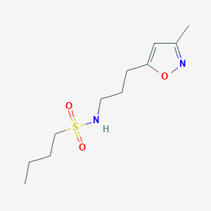 N-(3-(3-methylisoxazol-5-yl)propyl)butane-1-sulfonamide