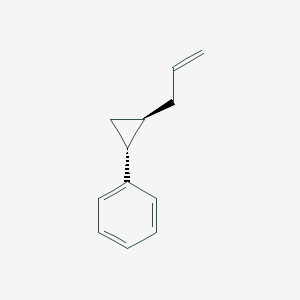 molecular formula C12H14 B2872198 1beta-Allyl-2alpha-phenylcyclopropane CAS No. 1989638-41-6