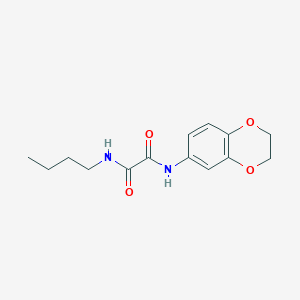 molecular formula C14H18N2O4 B2872200 N-butyl-N'-(2,3-dihydro-1,4-benzodioxin-6-yl)oxamide CAS No. 604752-42-3