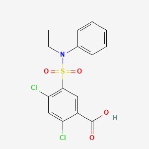 2,4-Dichloro-5-[ethyl(phenyl)sulfamoyl]benzoic acid