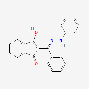 2-(Phenyl(2-phenylhydrazino)methylene)indane-1,3-dione