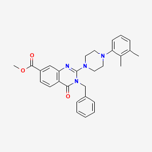 molecular formula C29H30N4O3 B2872221 5-{[(2,5-dimethylphenyl)sulfonyl]amino}-N-isopropyl-2-piperazin-1-ylnicotinamide CAS No. 1112374-76-1