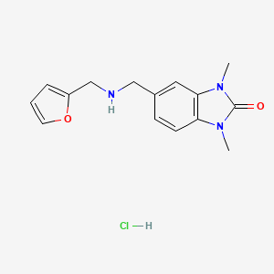 5-{[(Furan-2-ylmethyl)-amino]-methyl}-1,3-dimethyl-1,3-dihydro-benzoimidazol-2-one hydrochloride