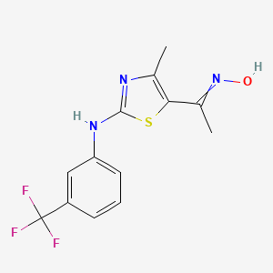 5-[1-(hydroxyimino)ethyl]-4-methyl-N-[3-(trifluoromethyl)phenyl]-1,3-thiazol-2-amine