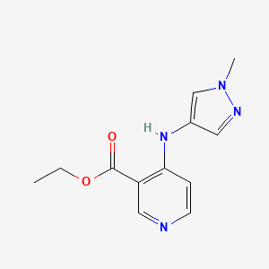 Ethyl 4-[(1-methylpyrazol-4-yl)amino]pyridine-3-carboxylate