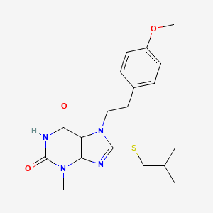 8-(isobutylthio)-7-(4-methoxyphenethyl)-3-methyl-1H-purine-2,6(3H,7H)-dione