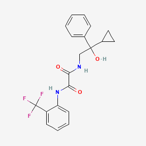 molecular formula C20H19F3N2O3 B2872261 N1-(2-环丙基-2-羟基-2-苯乙基)-N2-(2-(三氟甲基)苯基)草酰胺 CAS No. 1448052-58-1