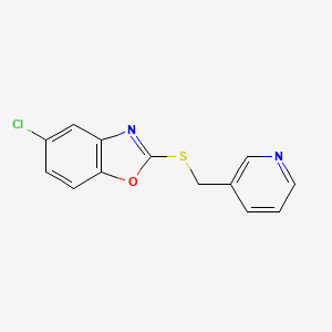 5-Chloro-2-[(3-pyridinylmethyl)sulfanyl]-1,3-benzoxazole